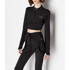 тениска,дамски,тениски,armani,exchange,6rymbu,yjekz,long,sleeve,t,shirt,black