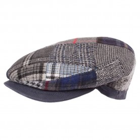 Horka Tweed Patchwork beret - Grey (3033) всички,шапки,horka,tweed,patchwork,beret,grey,(3033)