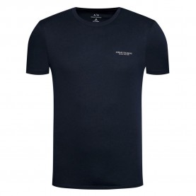 тениска,мъжки,тениски,armani,exchange,basic,short,sleeve,round,neck,t,shirt,blue