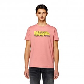 тениска,мъжки,тениски,diesel,diegor,k70,short,sleeve,t,shirt,brandied,apricot,(pink)