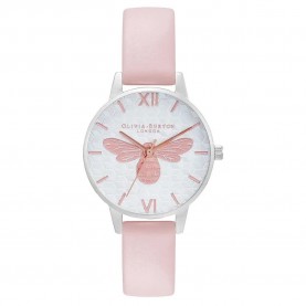 часовник,часовници,olivia,burton,ob16fb25,watch,pink,(silver,pink,white)