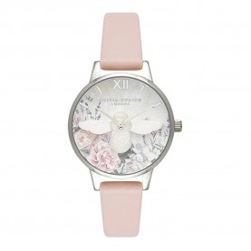 часовник,часовници,olivia,burton,ob16gh09,woman,watch,pink,(silver,pink,white)