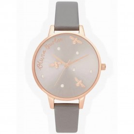 Часовник Olivia burton OB16PQ03 woman watch - Golden (Pink / Grey / Grey) часовник,часовници,olivia,burton,ob16pq03,woman,watch,golden,(pink,grey,grey)