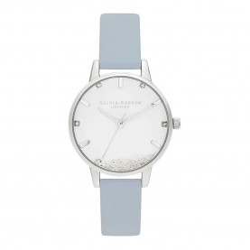 часовник,часовници,olivia,burton,ob16sg07,watch,clear,(silver,blue,silver)
