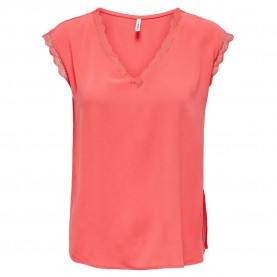 тениска,дамски,тениски,only,jasmina,sleeveless,v,neck,t,shirt,pink,(rose,of,sharon)