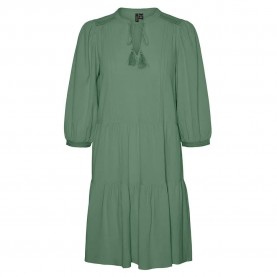 рокля,дамски,поли,и,рокли,vero,moda,pretty,long,sleeve,dress,green,(hedge,green)