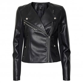яке,дамски,якета,и,палта,vero,moda,riley,rio,short,leather,jacket,black