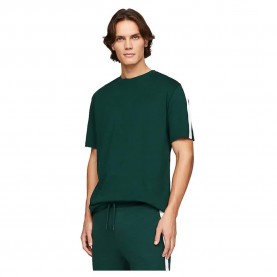 тениска,мъжки,пижами,tommy,hilfiger,established,short,sleeve,pyjama,t,shirt,hunter,(green)