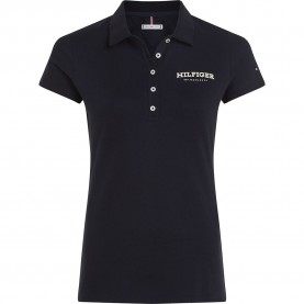 дамски,блузи,с,яка,tommy,hilfiger,monotype,flock,short,sleeve,polo,black
