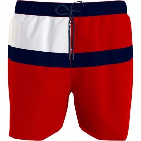 бански,гащета,мъжки,бански,костюми,tommy,hilfiger,um0um03259,swimming,shorts,primary,red,(red)