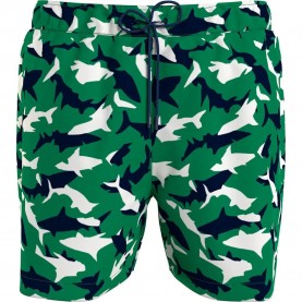 бански,гащета,мъжки,бански,костюми,tommy,hilfiger,um0um03271,swimming,shorts,conversational,shark,olympic,green,(green)