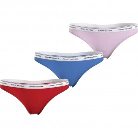 дамско,бельо,дамски,бикини,и,танкини,tommy,hilfiger,uw0uw04894,premium,essentials,thong,3,units,multicolor
