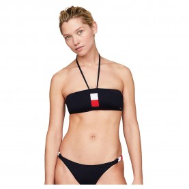 дамско,бельо,дамски,бикини,и,танкини,tommy,hilfiger,uw0uw05297,bandeau,bra,black