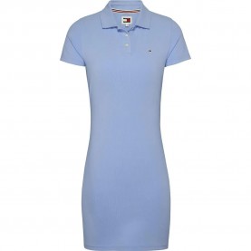 дънки,дамски,поли,и,рокли,tommy,jeans,essential,short,sleeve,dress,blue