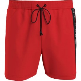 бански,гащета,мъжки,бански,костюми,tommy,jeans,medium,side,tape,swimming,shorts,hot,heat,(red)