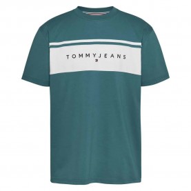 тениска,мъжки,тениски,tommy,jeans,reg,linear,cut,&,sew,short,sleeve,t,shirt,green,(timeless,teal)
