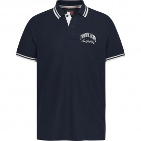 дънки,мъжки,блузи,с,яка,tommy,jeans,reg,tipping,short,sleeve,polo,blue