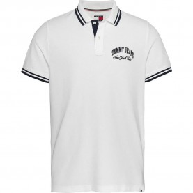 дънки,мъжки,блузи,с,яка,tommy,jeans,reg,tipping,short,sleeve,polo,white