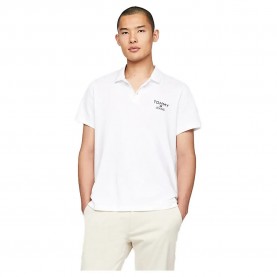 дънки,мъжки,блузи,с,яка,tommy,jeans,slim,corp,short,sleeve,polo,white,(white)