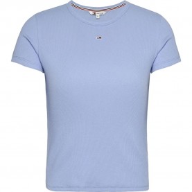 тениска,дамски,тениски,tommy,jeans,slim,essential,ext,short,sleeve,t,shirt,moderate,blue,(purple)