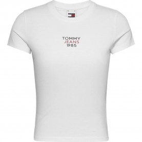 тениска,дамски,тениски,tommy,jeans,essential,logo,1,short,sleeve,t,shirt,white,(white)