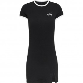 дънки,дамски,поли,и,рокли,tommy,jeans,signature,bodycon,dress,black