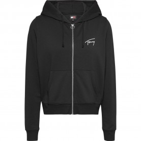 блуза,дамски,блузи,tommy,jeans,signature,full,zip,sweatshirt,black