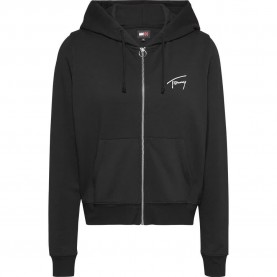 Блуза Tommy jeans Signature full zip sweatshirt - Black (Black) блуза,дамски,блузи,tommy,jeans,signature,full,zip,sweatshirt,black,(black)