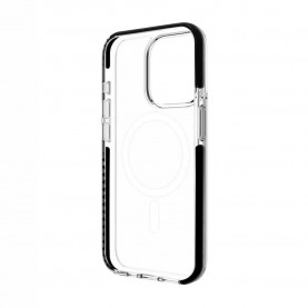 Muvit for change Recycletek MagSafe ShockProof iPhone 15 Pro phone case 3M - Clear (Clear / Black) други,аксесоари,muvit,for,change,recycletek,magsafe,shockproof,iphone,15,pro,phone,case,3m,clear,(clear,black)