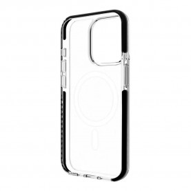 Muvit for change Recycletek MagSafe ShockProof iPhone 15 Pro Max phone case 3M - Clear (Clear / Black) други,аксесоари,muvit,for,change,recycletek,magsafe,shockproof,iphone,15,pro,max,phone,case,3m,clear,(clear,black)