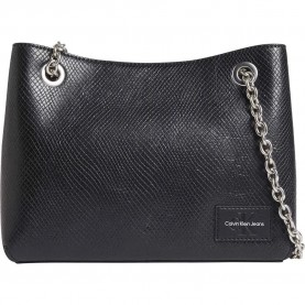 Чанта за през рамо Calvin klein jeans Sculpted Ch24 Snake shoulder bag - Black (Black) чанта,за,през,рамо,всички,чанти,calvin,klein,jeans,sculpted,ch24,snake,shoulder,bag,black,(black)