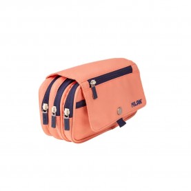 канцеларски,принадлежности,milan,3,zip,with,a,flap,1918,series,pencil,case,pink