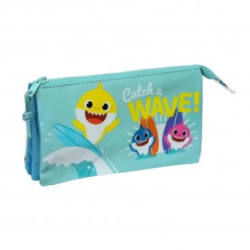 канцеларски,принадлежности,safta,baby,shark,surfing,pencil,case,multicolor,(blue)