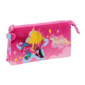 канцеларски,принадлежности,safta,trolls,3,pencil,case,pink,(multicolor)