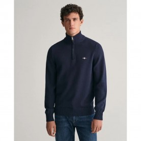 блуза,мъжки,пуловери,gant,casual,half,zip,sweater,evening,blue,(blue)