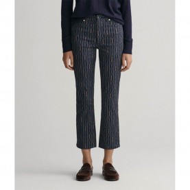 дънки,дамски,панталони,gant,rope,cropped,flare,jeans,blue
