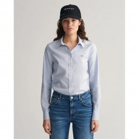 риза,с,дълъг,ръкав,дамски,блузи,дамски,ризи,gant,slim,stretch,oxford,long,sleeve,shirt,blue