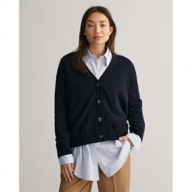 жилетка,дамски,пуловери,дамски,плетени,дрехи,gant,superfine,lambswool,cardigan,blue