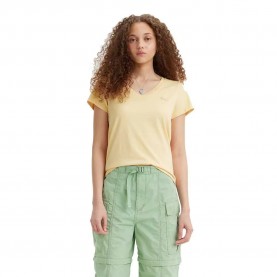 тениска,дамски,тениски,levi´s,®,perfect,short,sleeve,v,neck,t,shirt,yellow,(anise,flower)
