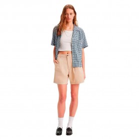 къси,панталони,дамски,панталони,levi's®,pleated,denim,shorts,beige