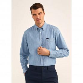 риза,с,дълъг,ръкав,мъжки,ризи,façonnable,clb,bd,jean,long,sleeve,shirt,blue