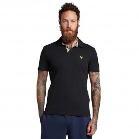 мъжки,блузи,с,яка,lyle,&,scott,contour,placket,short,sleeve,polo,black,(jet,black)