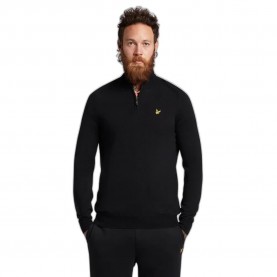 блуза,мъжки,горнища,за,голф,lyle,&,scott,core,merino,mix,half,zip,sweater,jet,black