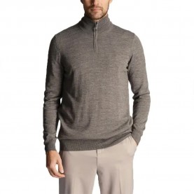 блуза,мъжки,пуловери,lyle,&,scott,tonal,eagle,half,zip,sweater,mid,grey,marl,(grey)