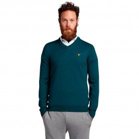 блуза,мъжки,горнища,за,голф,lyle,&,scott,v,neck,sweater,golf,green