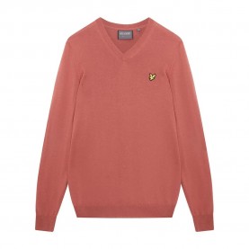 блуза,мъжки,пуловери,lyle,&,scott,v,neck,sweater,rose,brown,(orange)
