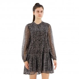 Рокля Pepe jeans Aminta long sleeve short dress - Black (Black) рокля,дамски,поли,и,рокли,pepe,jeans,aminta,long,sleeve,short,dress,black,(black)