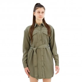 Рокля Pepe jeans Beate long sleeve short dress - Green (Olivine Green) рокля,дамски,поли,и,рокли,pepe,jeans,beate,long,sleeve,short,dress,green,(olivine,green)