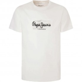 тениска,мъжки,тениски,pepe,jeans,castle,short,sleeve,t,shirt,white,(chalk,white)
