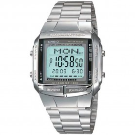 часовник,часовници,casio,databank,watch,silver